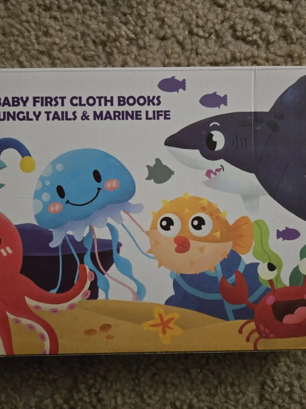 HahaLand Baby Books 0-6 Months Touch Feel First Cloth Crinkle Sensory - 2 Book